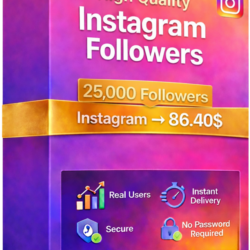 25,000 подписчиков Instagram   10,000 БЕСПЛАТНЫХ просмотров – Быстро и стабильно