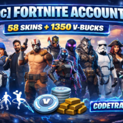 [PC] Fortnite Account – 58 Skins   1350 V-Bucks PC