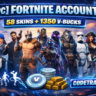 [PC] Fortnite Account – 58 Skins   1350 V-Bucks PC