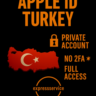 Apple ID turkey | Личный аккаунт    No 2FA    Полный доступ