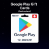 Google Play Gift Cards (Швейцария) 10–300 CHF | Коды пополнения