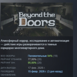 Beyond the Doors АВТОДОСТАВКА STEAM GLOBAL МГНОВЕННО ЛИЦЕНЗИЯ