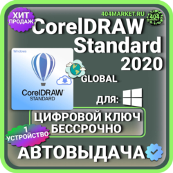 CorelDRAW Standard 2020 пожизненный ключ активации ( глобальный )