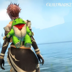 Guild Wars 2 - Зеленый Плюшевый Чехол Для Рюкзака Quaggan | Ключ GLOBAL / REGION FREE