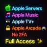 Серверы Apple Apple Music    Apple TV    Apple Arcade   Индивидуальный личный аккаунт