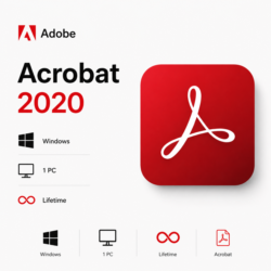 Adobe Acrobat 2020 ОС Windows 1 PC   Lifetime