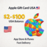 Apple Gift Card США      | $2-$100 | App Store и iTunes | Быстрая Доставка