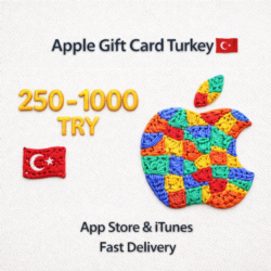 Apple Gift Card Турция      | 250-1000 TRY | App Store & iTunes | Быстрая доставка
