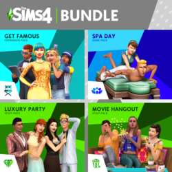 The Sims™ 4 Live Lavishly Bundle - Get Famous, Spa Day, Luxury Party Stuff, Movie Han
