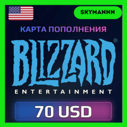 Карта Blizzard Battle.net 70 USD США АВТО 24/7