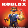 Подарочная карта Roblox Global $10.00 USD