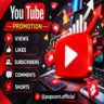 Продвижение YouTube  Просмотры / Лайки / Подписчики / Комментарии / Shorts