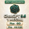 24/7 БЕЗ ВХОДА | ChatGPT 5.6 | 5х/20x |  PLUS | GO | CODEX | 1 М ПОДПИСКА / ПРОДЛЕНИЕ
