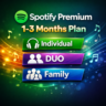 Spotify Premium | План на 1-3 месяца | Индивидуальный/Двойной/Семейный