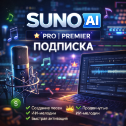🟢 SUNO AI PRO | PREMIER — ПОДПИСКА НА ВАШ АККАУНТ
