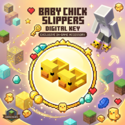 Minecraft Baby Chick Slippers Region Free Key Java/Bedrock