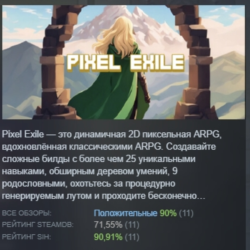 Pixel Exile АВТОДОСТАВКА STEAM GLOBAL МГНОВЕННО ЛИЦЕНЗИЯ