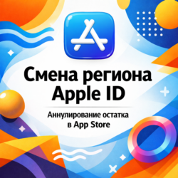 Смена региона Apple ID и аннулирование остатка баланса в App Store — инструкция