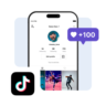 Накрутка 100 лайков в TikTok (ТикТок лайки)