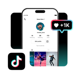 Накрутка 1000 лайков в TikTok (ТикТок лайки)
