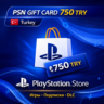 Play Station 750 TRY Подарочная карта