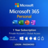 Подписка Microsoft 365 Personal на 1 год (частный аккаунт | глобальный доступ)