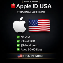 USA Apple ID • Старые, проверенные • iCloud 5GB   App Store • Без 2FA