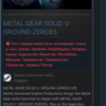 METAL GEAR SOLID V: GROUND ZEROES Steam Gift RU/CIS
