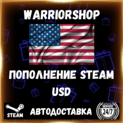 АВТО Пополнение Steam (Стим) Доллары cis СНГ • USD • 24/7