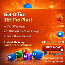 Microsoft Office 365 Pro Plus – Полный доступ – Мгновенная доставка