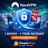 NordVPN (1 устройство | 1 год) (Полуприватный)