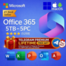Office 365 5ТБ OneDrive Lifetime | 5ПК   Telegram Premium бесплатный пода