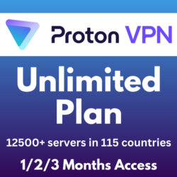 Безлимитный тарифный план Proton VPN – автоматическая доставка | 1/2/3 месяца