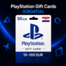 PlayStation Gift Cards Хорватия (HR) 10–100 EUR | Коды пополнения PSN
