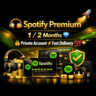 Spotify Premium    1 / 3 МЕСЯЦА    Приватный аккаунт   Быстрая доставка