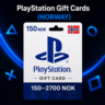PlayStation Gift Cards Норвегия (NO) 150–2700 NOK | Коды пополнения PSN