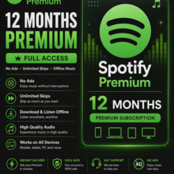Potify Premium на 12 месяцев – полный доступ | Без рекламы | Мгновенная доставка