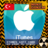 ТУРЦИЯ    Карта пополнения Apple iTunes 10-1500 TL