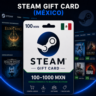 Steam Gift Card (Мексика) 100–1000 MXN | Код пополнения Steam