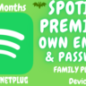 Spotify Premium Family (6 устройств, 1-3 месяца, собственная электронная почта   паро