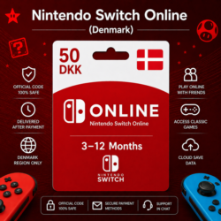 Nintendo Switch Online (Дания) 3–12 месяцев | Подписка Nintendo