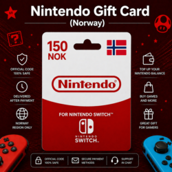 Nintendo Gift Card (Норвегия) 150–1000 NOK | Код пополнения Nintendo