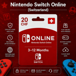 Nintendo Switch Online (Швейцария) 3–12 месяцев | Подписка Nintendo
