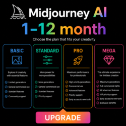 Midjourney 1–12 месяцев | Официальное продление | Любой аккаунт | Полная гарантия