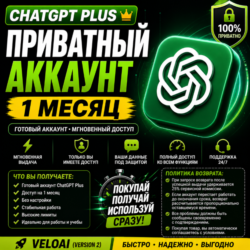 ChatGPT Plus   Codex Supported | Официальный Аккаунт / Подписка | Full Access