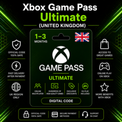 Xbox Game Pass Ultimate (Великобритания) 1–3 месяца | Код активации Xbox