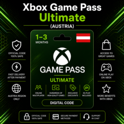 Xbox Game Pass Ultimate (Австрия) 1–3 месяца | Код активации Xbox