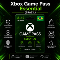 Xbox Game Pass Essential (Бразилия) 3–12 месяцев | Код активации Xbox