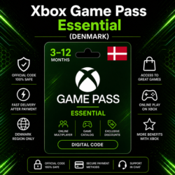 Xbox Game Pass Essential (Дания) 3–12 месяцев | Код активации Xbox
