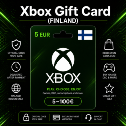 Xbox Gift Card (Финляндия) 5–100 EUR | Код пополнения Xbox